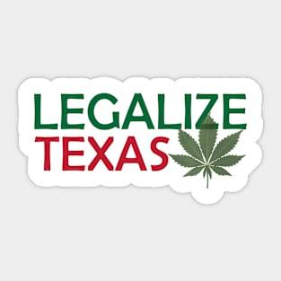 Legalize Texas Sticker